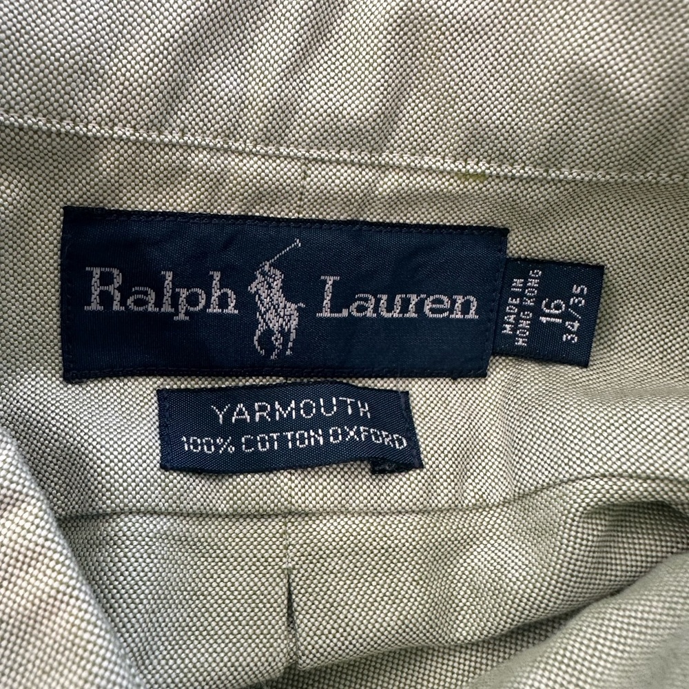 Ralph Lauren Varmouth 100% Cotton Oxford Button Down Dress Shirt-Size 16 34/35 - Picture 5 of 8